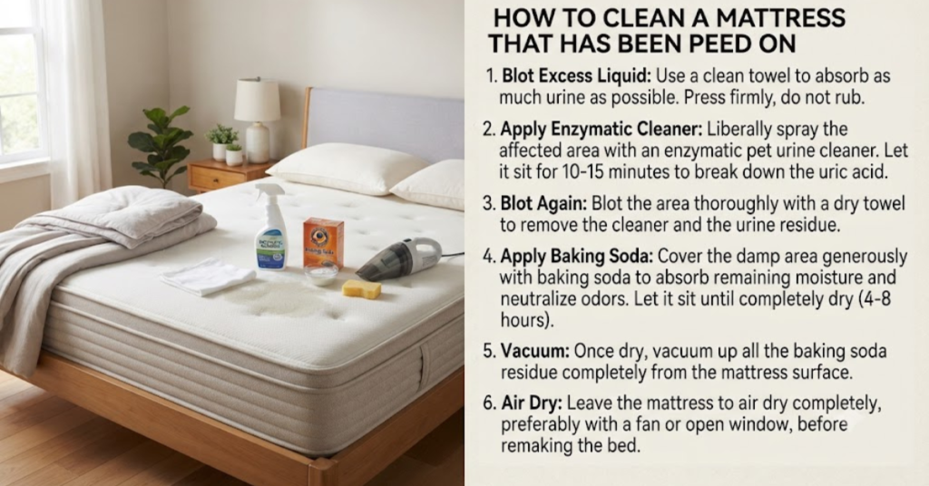 How to Clean a Mattress That Has Been Peed On: A Complete Step-by-Step Guide