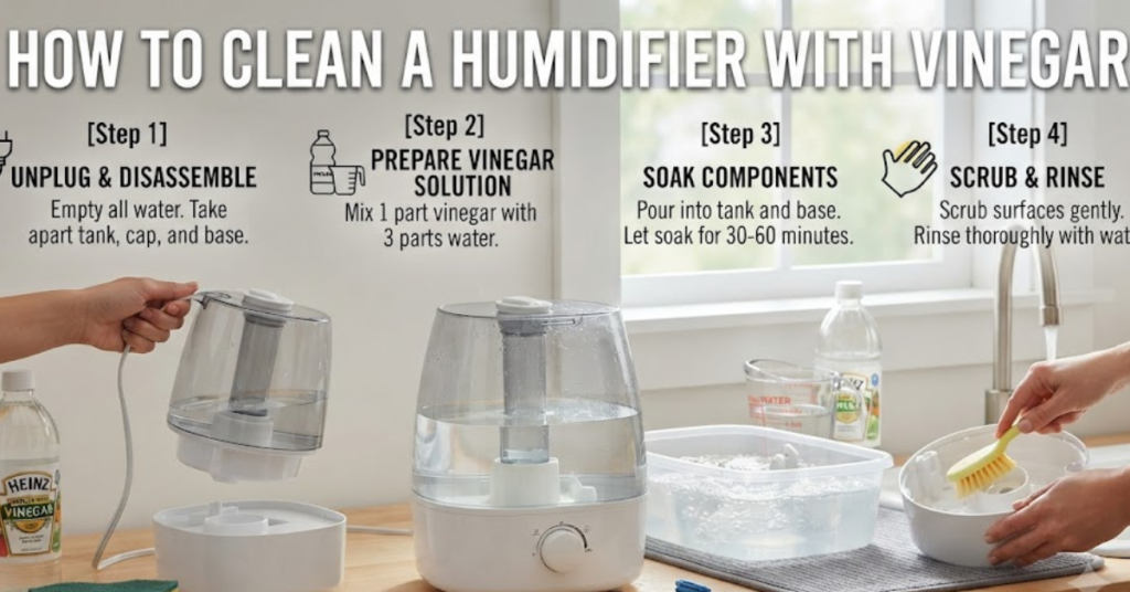 How to Clean a Humidifier With Vinegar: The Complete Step-by-Step Guide