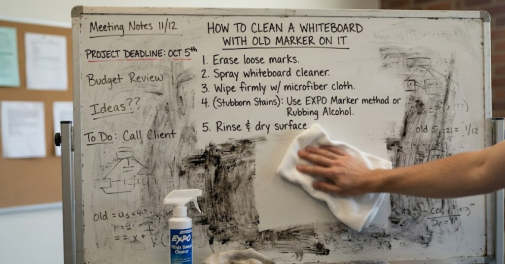 How to Clean a Whiteboard With Old Marker on It: The Complete Step-by-Step Guide