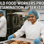 How Should Food Workers Protect Food From Contamination After It Is Cooked?