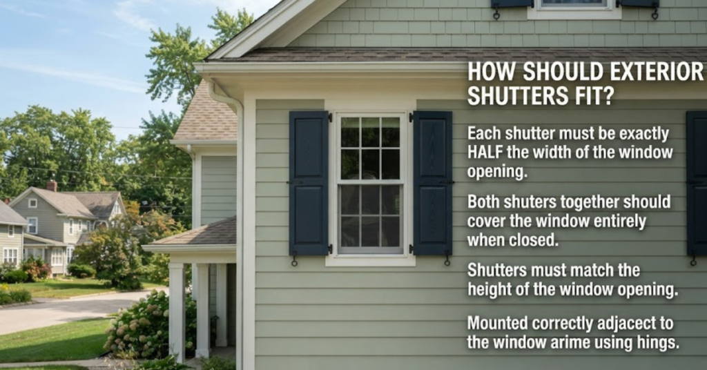 How Should Exterior Shutters Fit Properly?