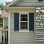 How Should Exterior Shutters Fit Properly?
