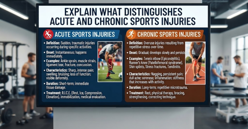 Acute vs. Chronic Sports Injuries: Key Differences