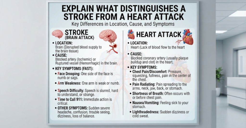 Stroke vs. Heart Attack: Key Differences Explained